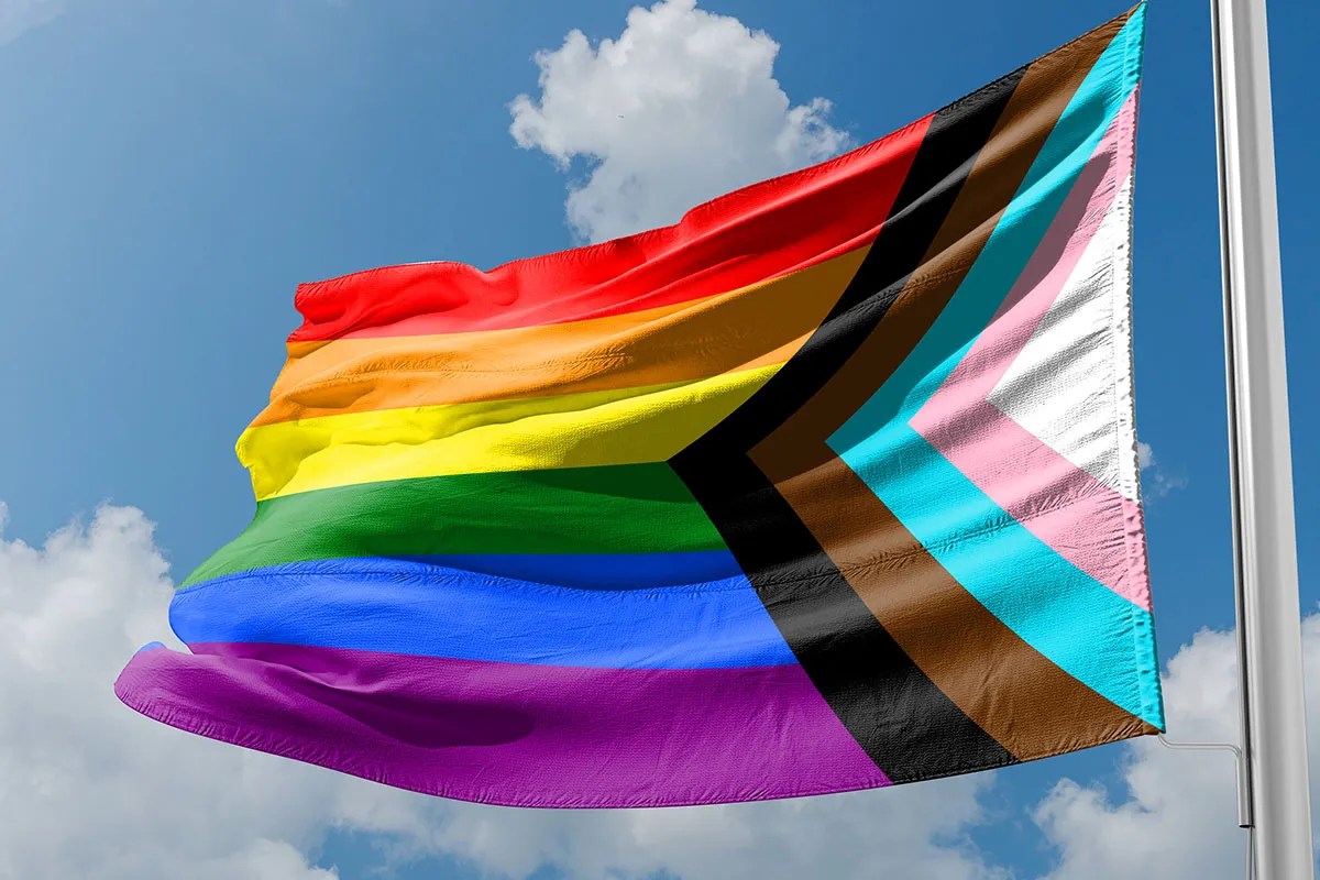 Progress Pride flag photograph